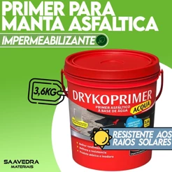 Primer para Manta Asfaltica Aluminizada 3,6L Dryko Acqua