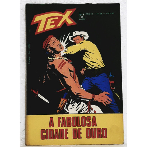 Hq Gibi Tex N° 36 - 1ª Serie - Vecchi 1974 A Fabulosa Cidade De Ouro - Faroeste / Velho Oeste