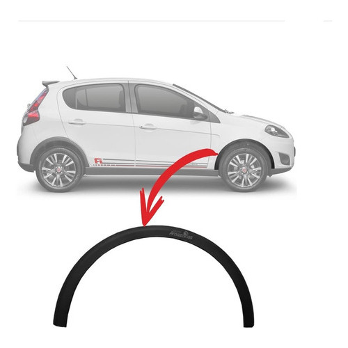 Moldura Paralama Dianteiro Direito Fiat Novo Palio Sporting em Oferta na Shopee