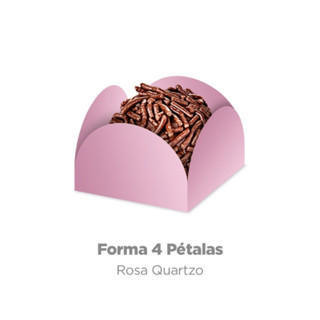 KIT Forminha Rosa Quartzo 4 Pétalas - Nº 6 (3 x 3cm) - 50 ~ 400 Unidades - Plac em Oferta na Shopee