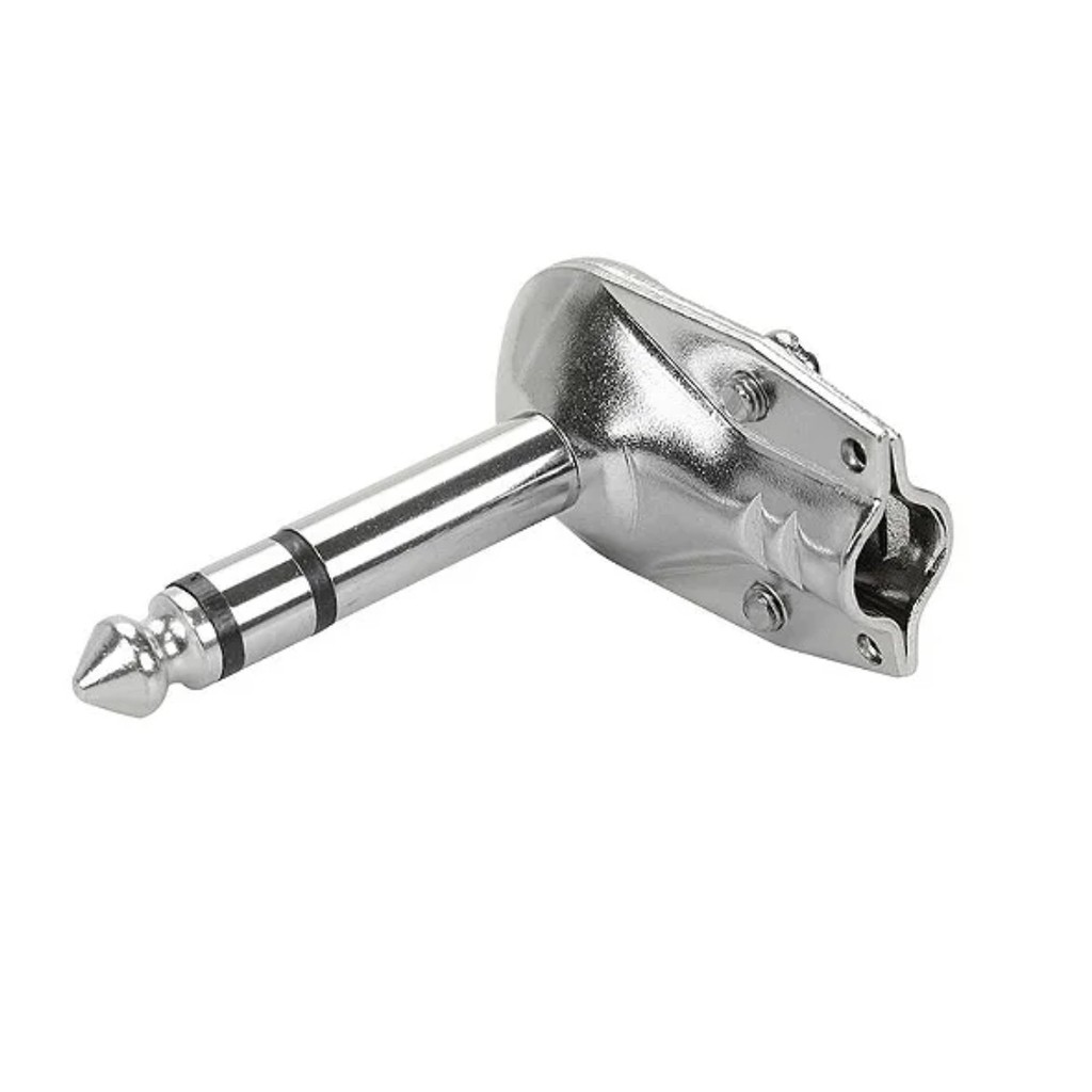 Plug Conector P10 Cachimbo 90º Macho
