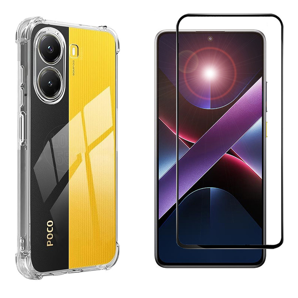 Capa Case Capinha Para Poco X7 Pro 5G + Pelicula 3D Vidro Temperado em Oferta na Shopee