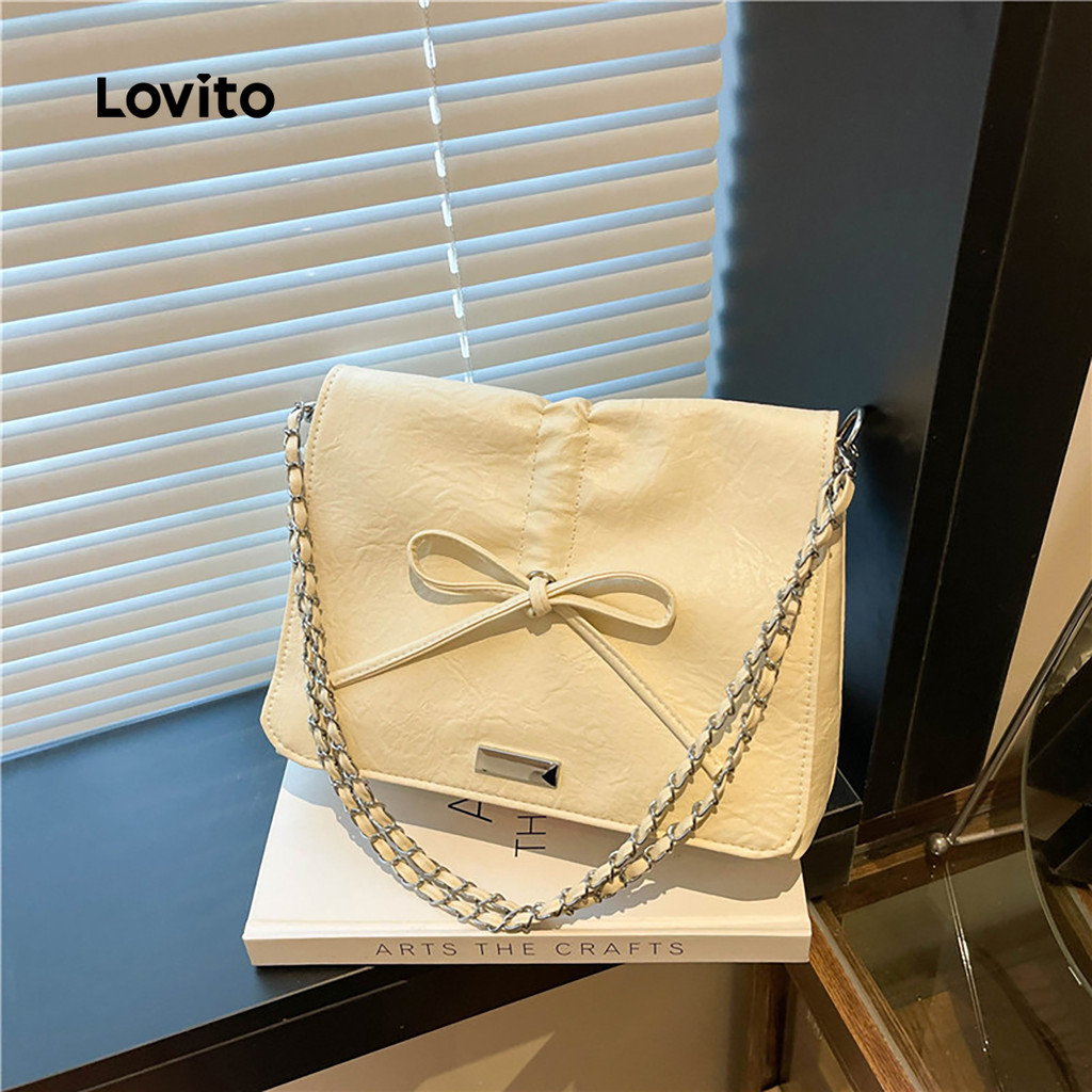 Lovito Casual Simples Simples De Ombro Ajustável Pequena Bolsa De Ombro Para Mulher LFA80FX016 - Women Bags