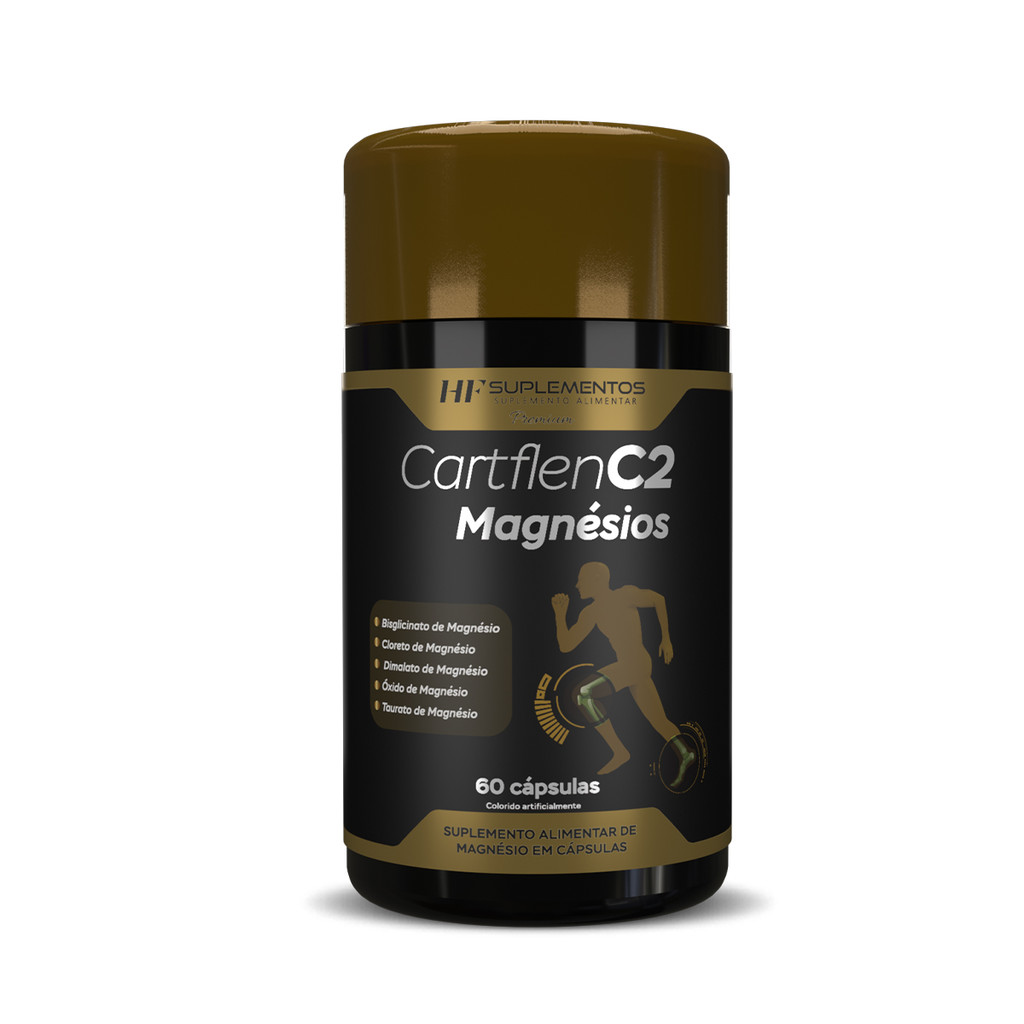 CARTFLEN C2 5 TIPOS DE MAGNÉSIOS 60 CAPS – MÚSCULOS, OSSOS E ENERGIA