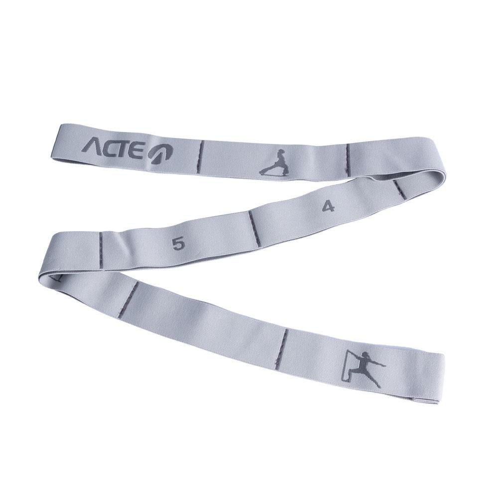 Faixa Exercícios 115x4 cm Poliéster Borracha T262 Cinza Acte em Oferta na Shopee