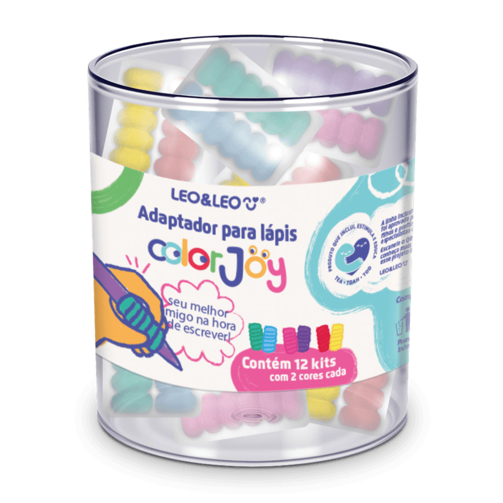 Adaptador de Lápis EVA Color Joy – Apoio Ergonômico Infantil Auxiliar de Pegada para Lápis e Caneta em Oferta na Shopee