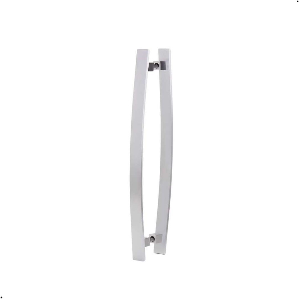 Puxador Para Porta Barra Chata Curvo 60 Cm Polido