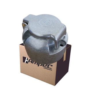 Tomada Plug Elétrica Fêmea 6 Polos Metal Alumínio Reboque Engate Carreta Carretinha em Oferta na Shopee