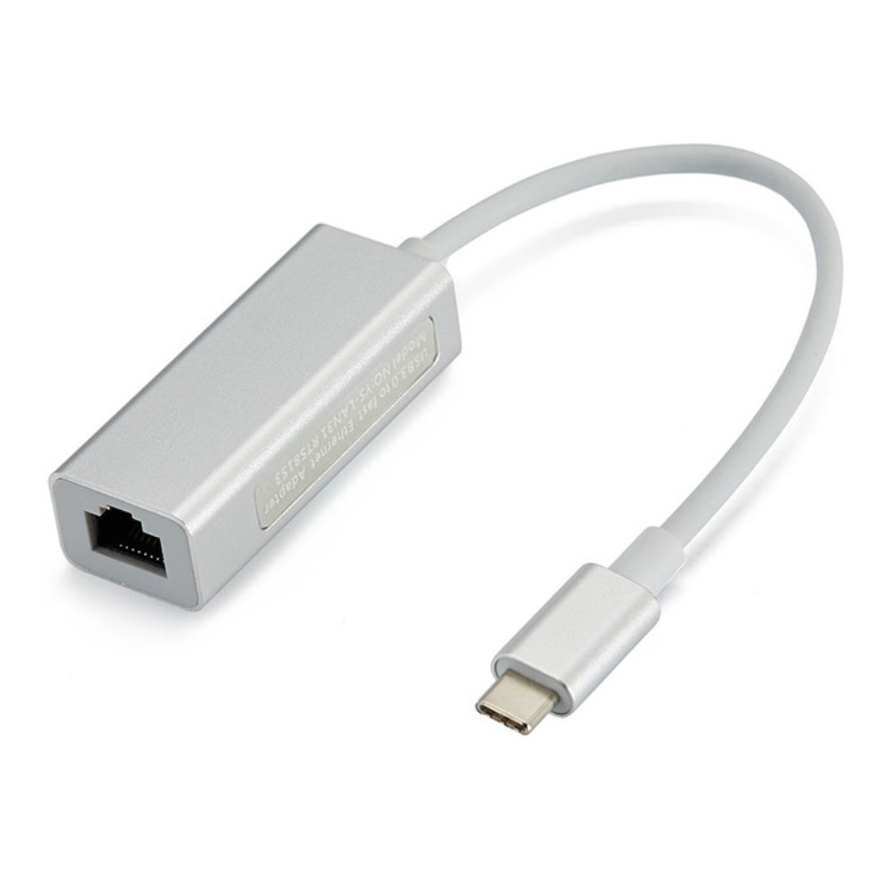 Adaptador Usb-c 3.0 Para Ethernet 10/1000 Mbps Rj45 Type-c