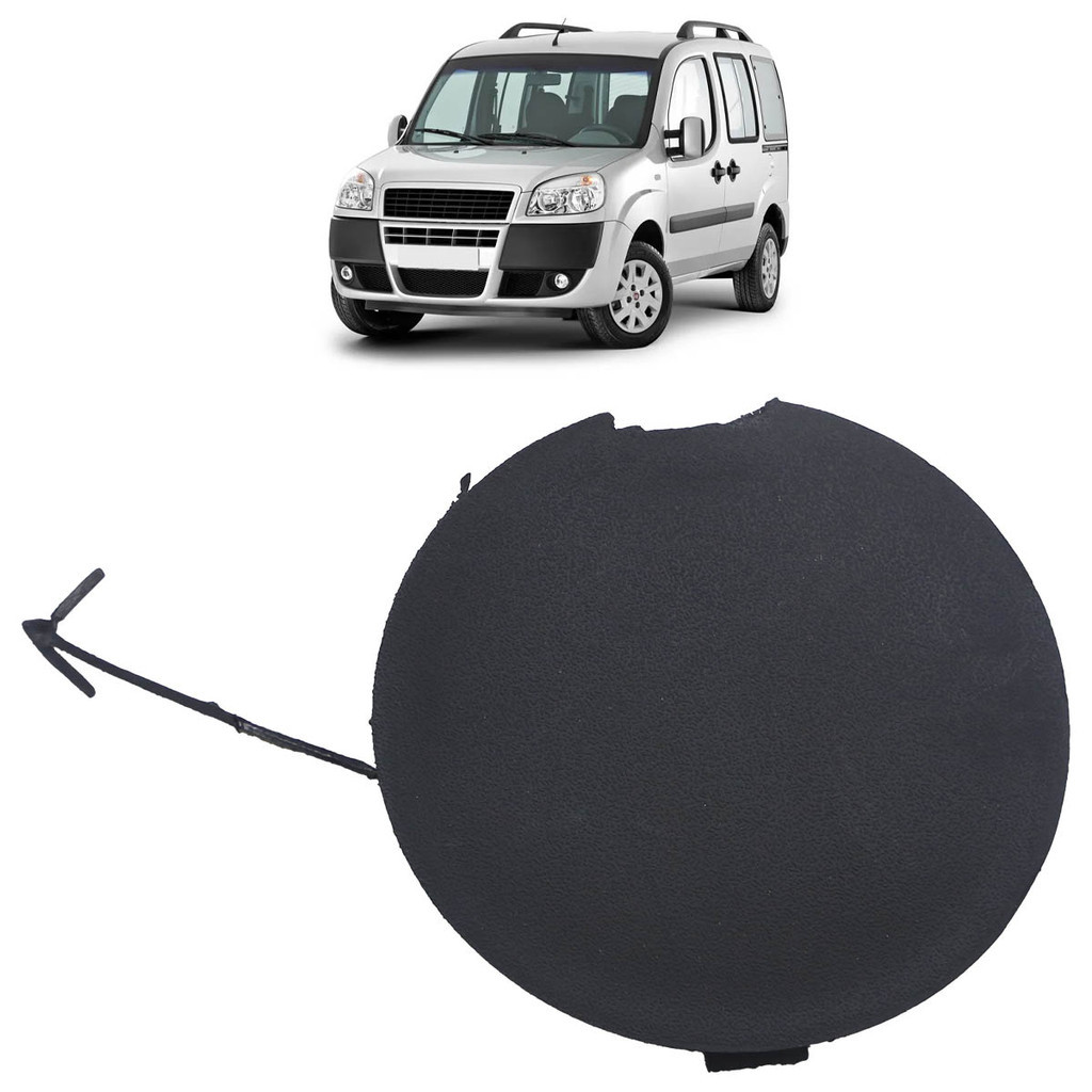 Tampa Reboque Parachoque Dianteiro Doblò 2010 2011 2012 2013 2014 2015 2016 Preto Texturizado em Oferta na Shopee