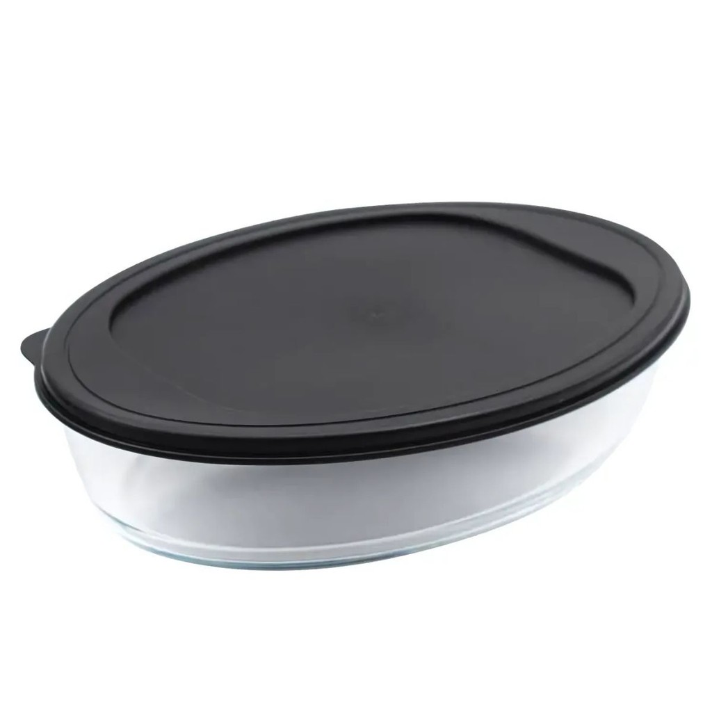 Assadeira Oval De Vidro Com Tampa 4L 07846 - Mor em Oferta na Shopee