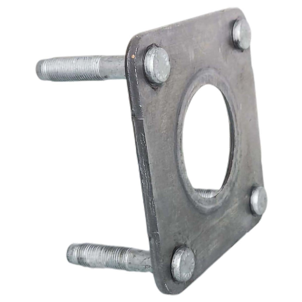Kit Flange Fixacão Semi Eixo Traseiro S10 Trailblazer 2012 a 2021 Chapa + 4 Prisioneiros