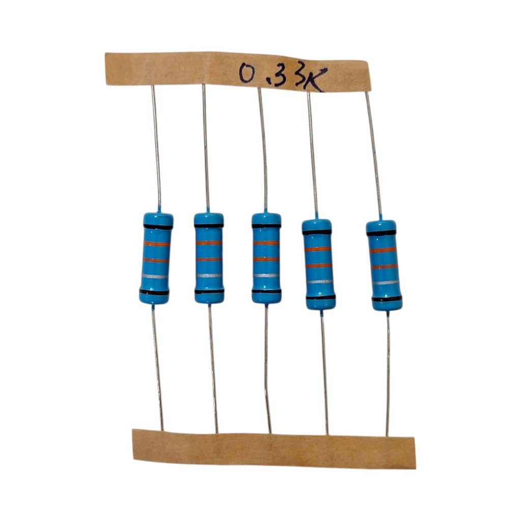 KIT 05 RESISTOR DE PRECISÃO 0.33R 0R33 1% 3W