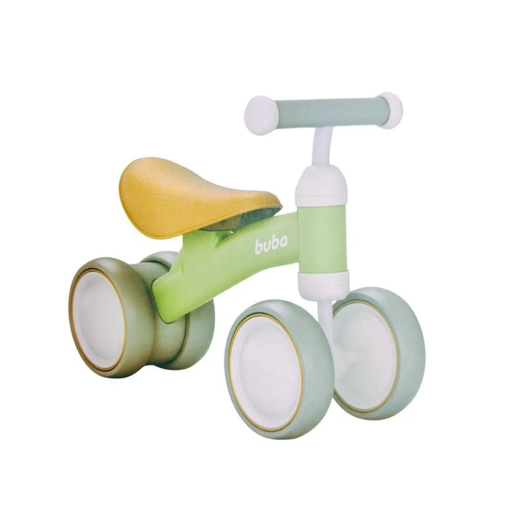 BICICLETA DE EQUILIBRIO 4 RODAS VERDE BUBA