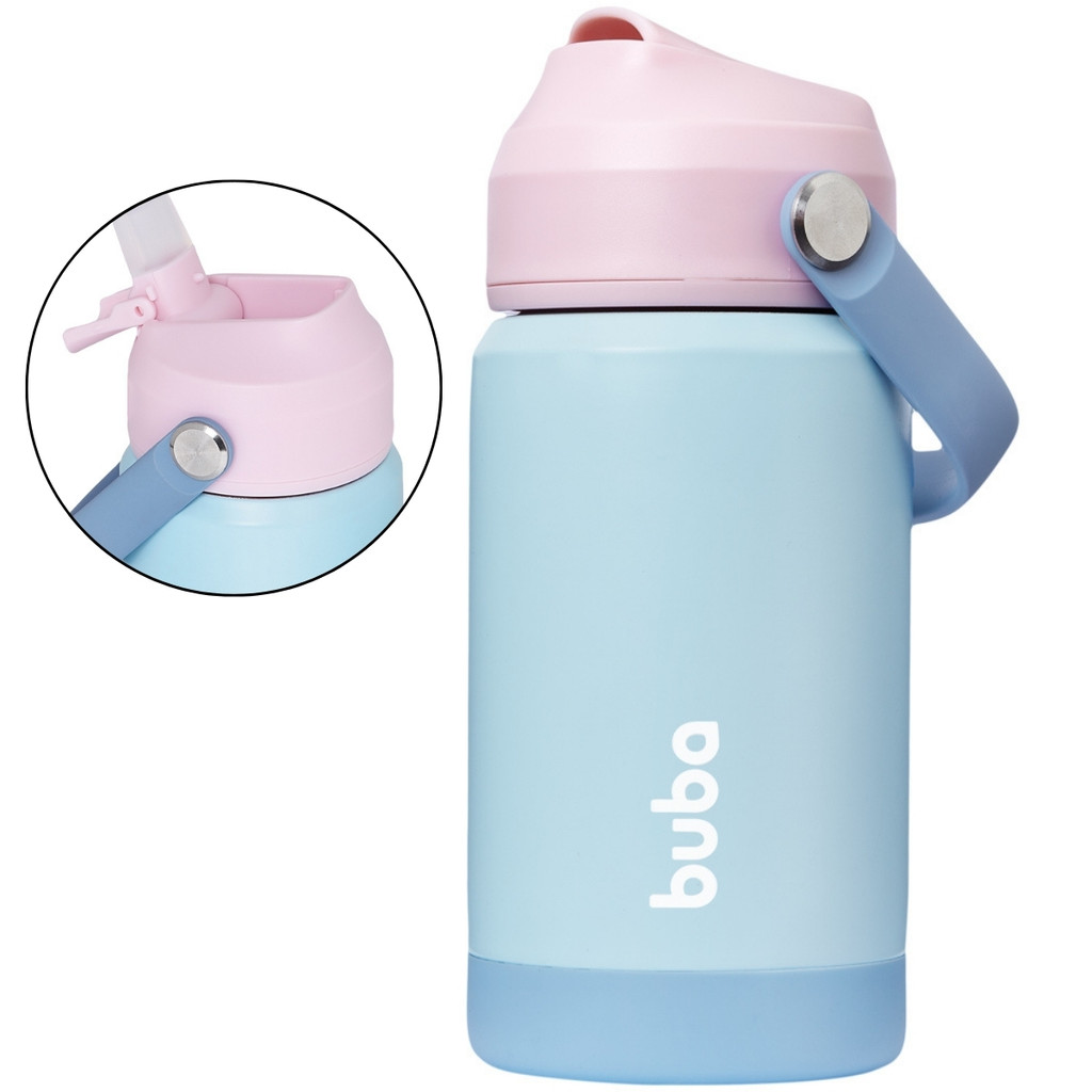 Copo Térmico Candy Parede Dupla Com Canudo 20845 - Buba em Oferta na Shopee