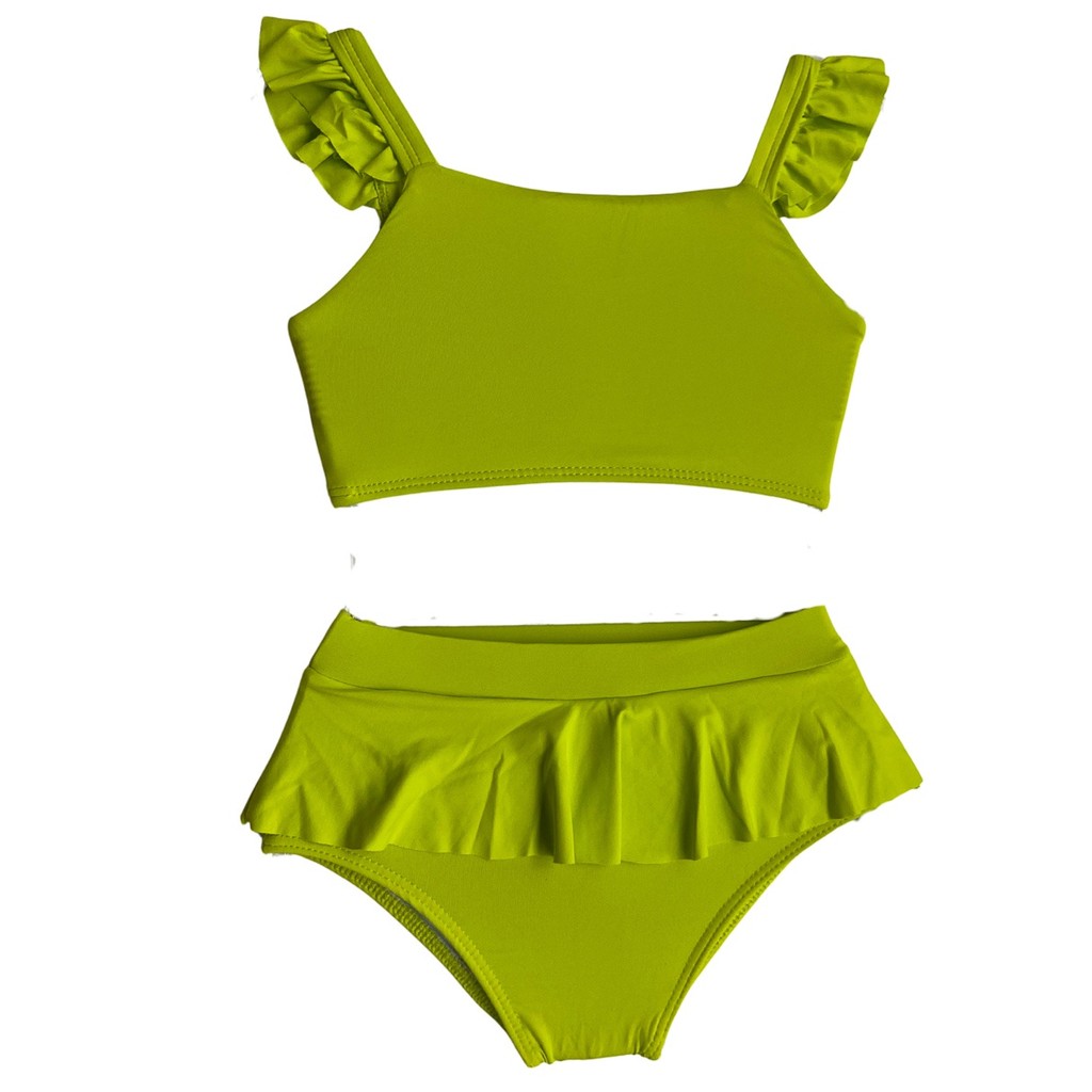 Biquini Babadinho Praia Piscina Infantil Proteção Uv Menina