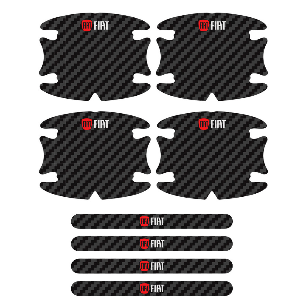 Adesivos Protetor de Maçaneta Linha Fiat Carbono Decorativo em Oferta na Shopee