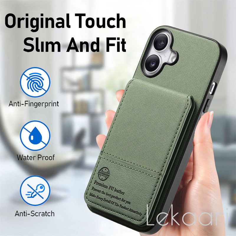Capa Carteira De Tecido Fosco Para Motorola Moto G85 G84 G75 G35 G15 G14 G13 G24