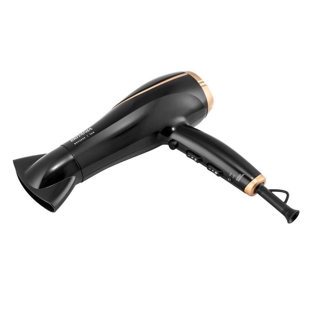 Detalhes do Secador de Cabelo BSC2250 Britânia Preto Bivolt