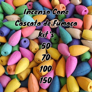 Incenso Cone Cascata de Fumaça 50/70/100/150 Suporte Escultura Natural Nirvana Longa Duração em Oferta na Shopee