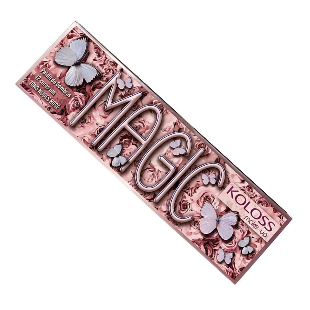 Paleta De Sombras Magic 12 Cores Em Tons Nudes Rosê Koloss Makeup
