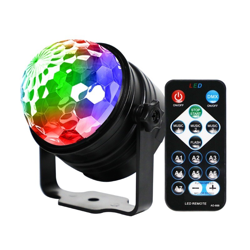 Globo Colorido Bola Maluca Led Iluminação Festa Balada Rgb Mini Projetor Luz