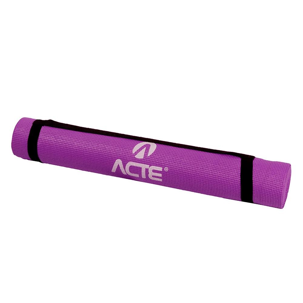 Tapete Yoga Mat Antiderrapante Indoor T10 Roxo Acte em Oferta na Shopee
