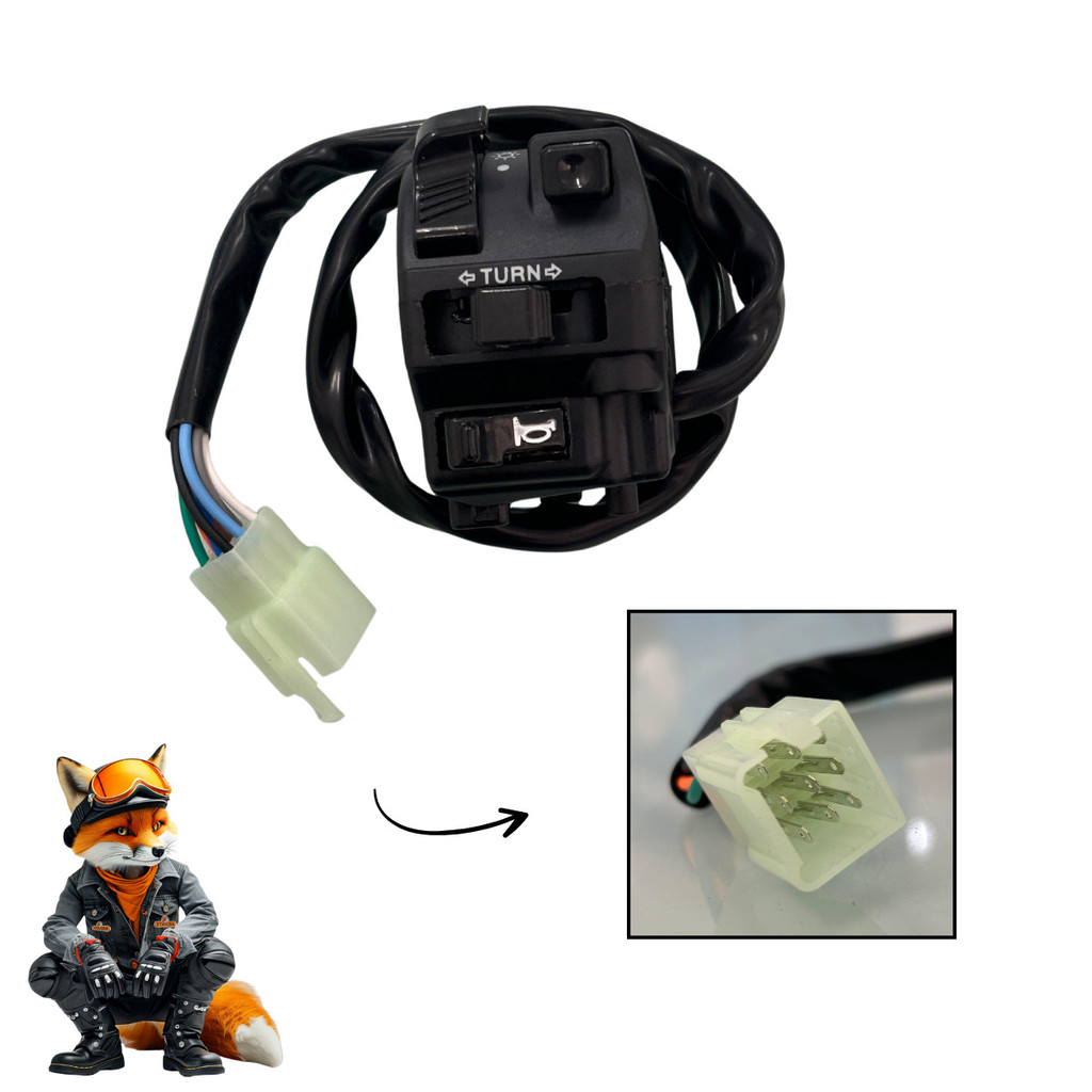 CHAVE DE LUZ HONDA TITAN 125 KS 00/04 - FAN 125 05-08 — imagem 2 de 2