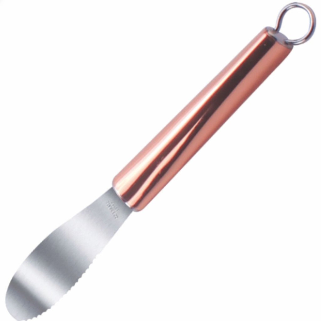 Espátula Pate Passar Manteiga no Pão Inox Cabo Gold Rose