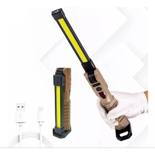 Lanterna LED Recarregável Magnética Base Mesa Resistente à Mecânico Eletricista H3770