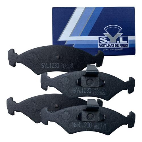 Kit Pastilha Freio Dianteira Original Syl Courier Escort Fiesta Ka 1996 19997 1998 1999 Até 2009 em Oferta na Shopee