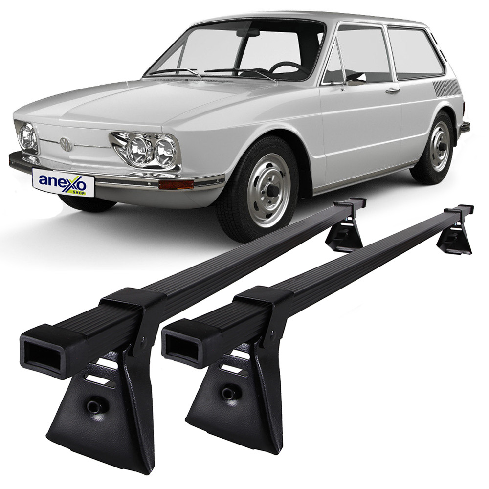 Rack de Teto Volkswagen Brasilia 1973 a 1982 Steel SR110 Travessa Aço Preto