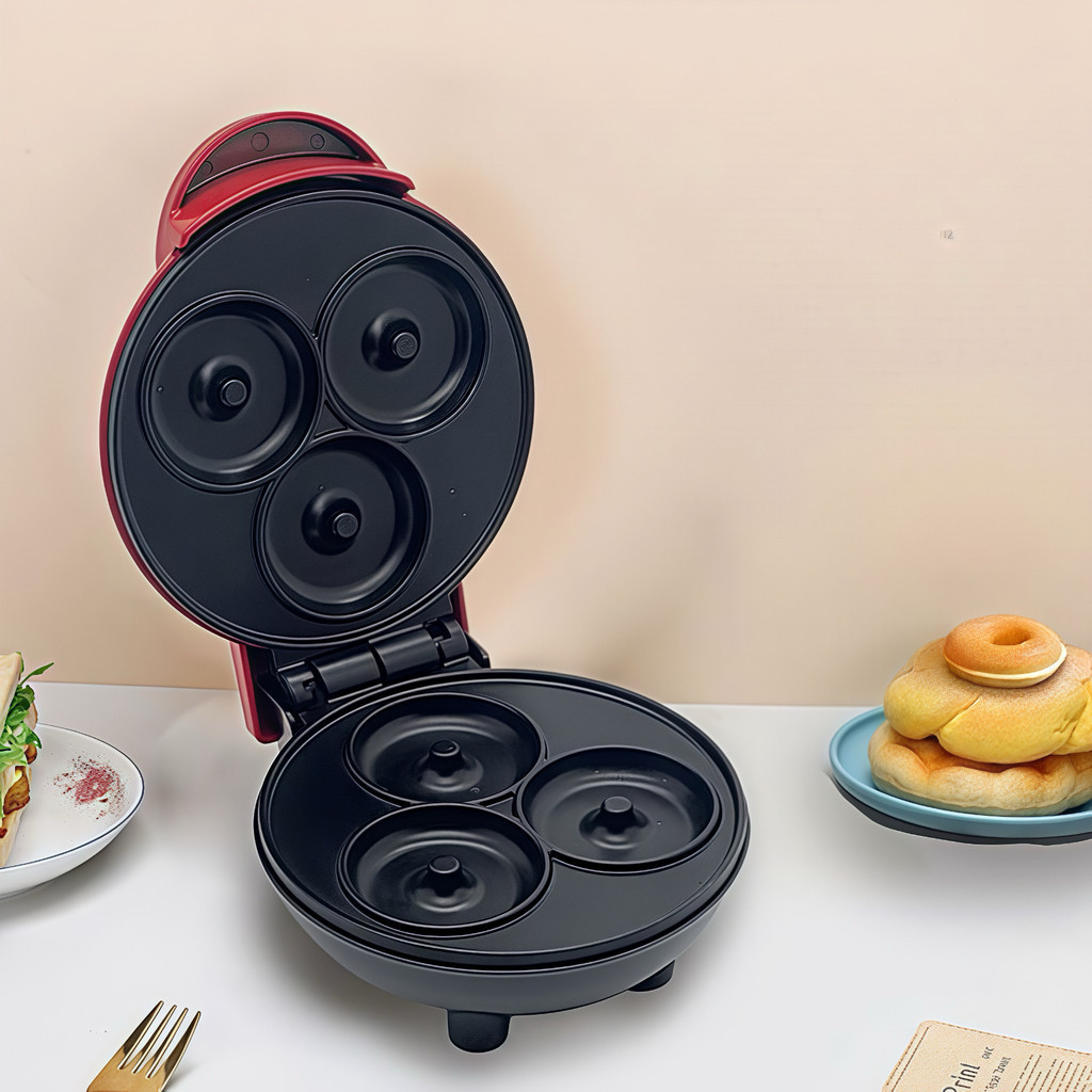 Máquina De Donuts Mini Faz 3 Rosquinhas