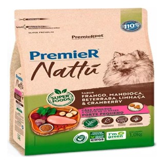 Ração Premier Nattu Cão Ad Raça Peq Mandioca 1kg em Oferta na Shopee