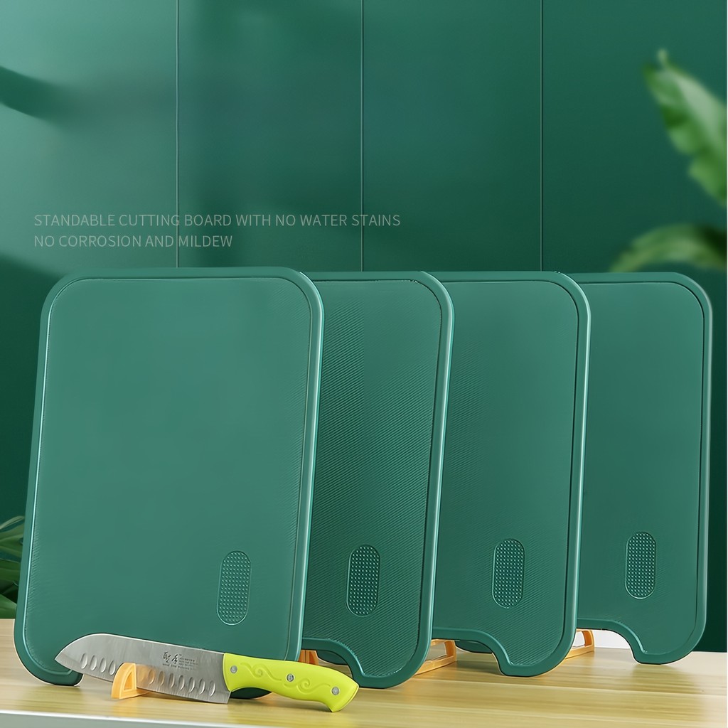 Tábua De Corte Antibacteriana À Prova De Mofo 35cm Com Suporte Em Pé Para Cozinha em Oferta na Shopee