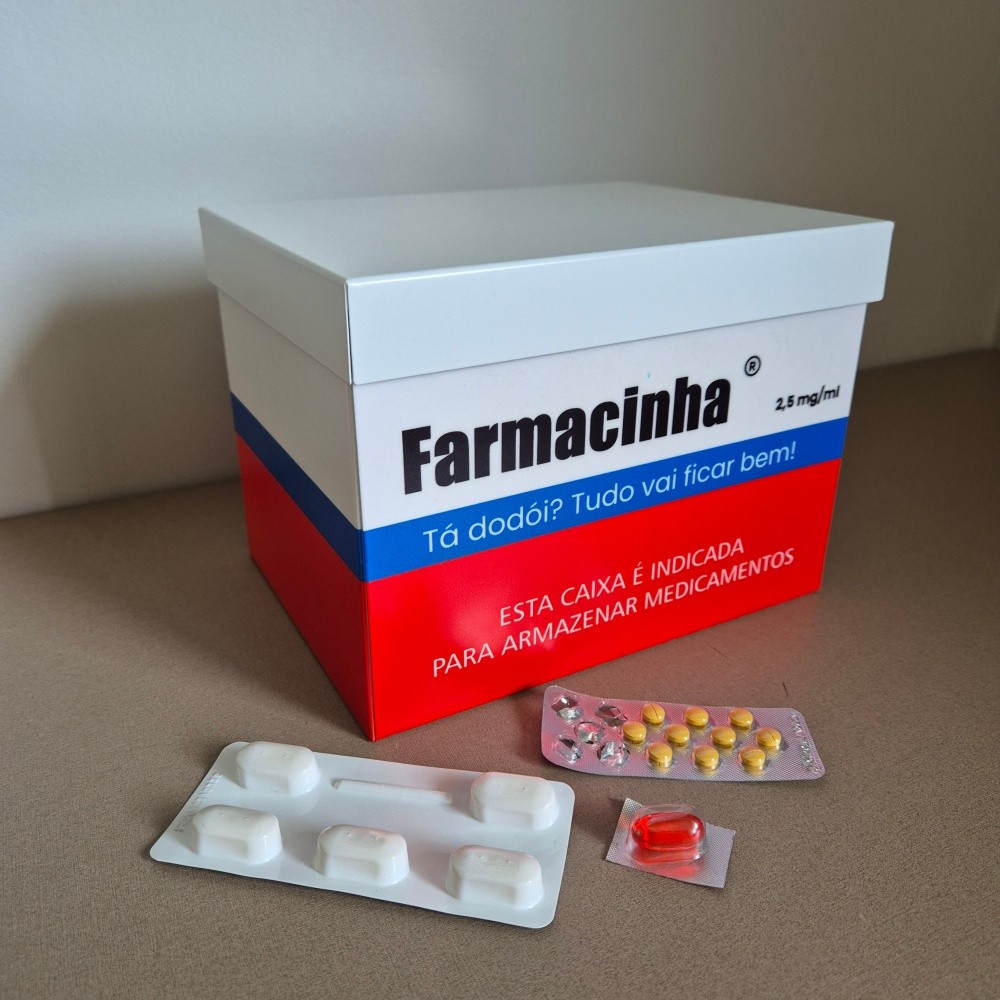 Caixa Organizadora De Remédios Farmácia Criativa Farmacinha