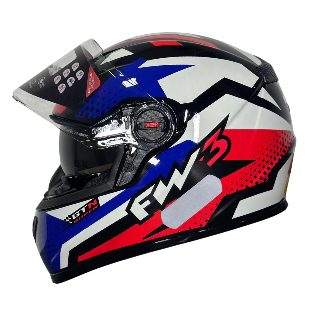 CAPACETE FW3 GTX SV SUPER + VISEIRA INTERNA FUMÊ