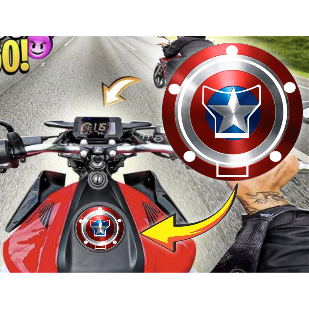 Tampa Do Tanque Para Moto Adesivo Protetor Da Honda CG Titan Fan Start 160 Twister CB600 NXR SAHARA XRE