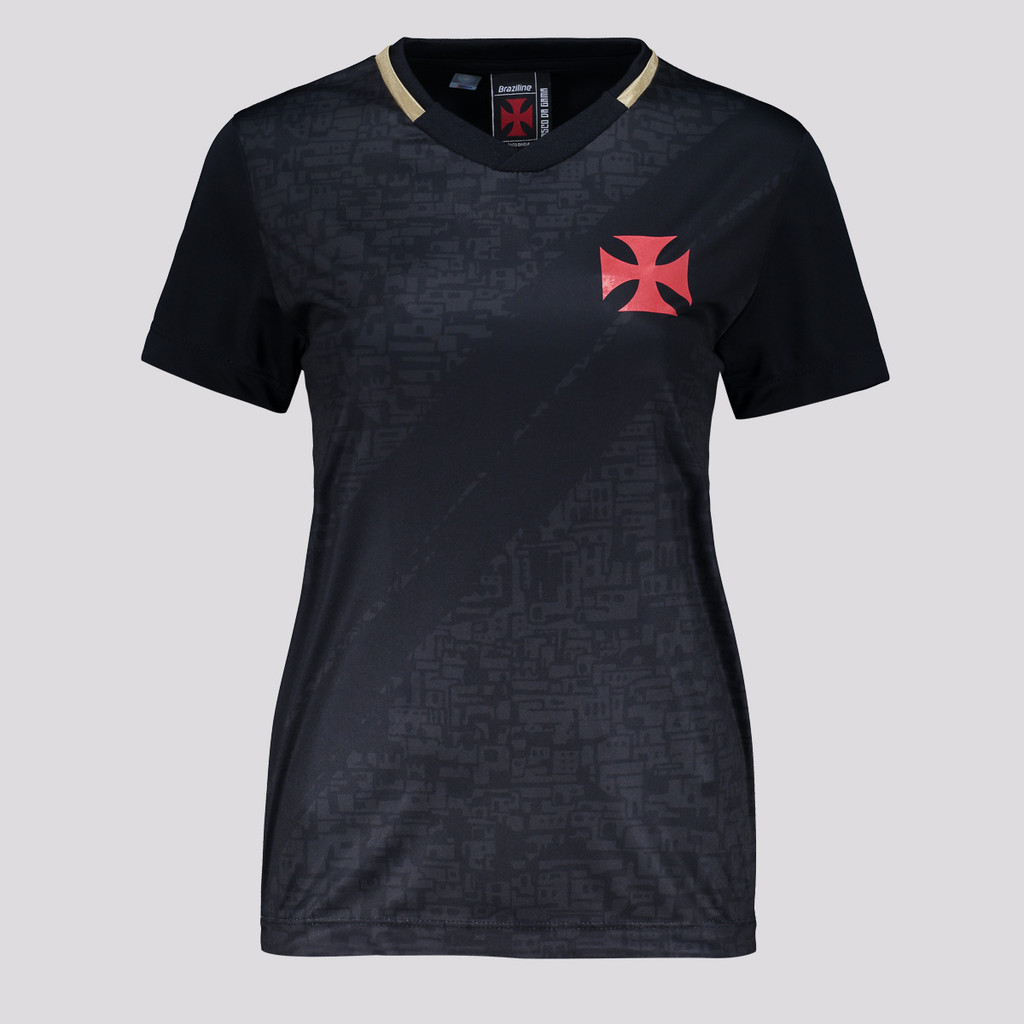 Camisa Vasco Valor Feminina Preta - Men Clothes