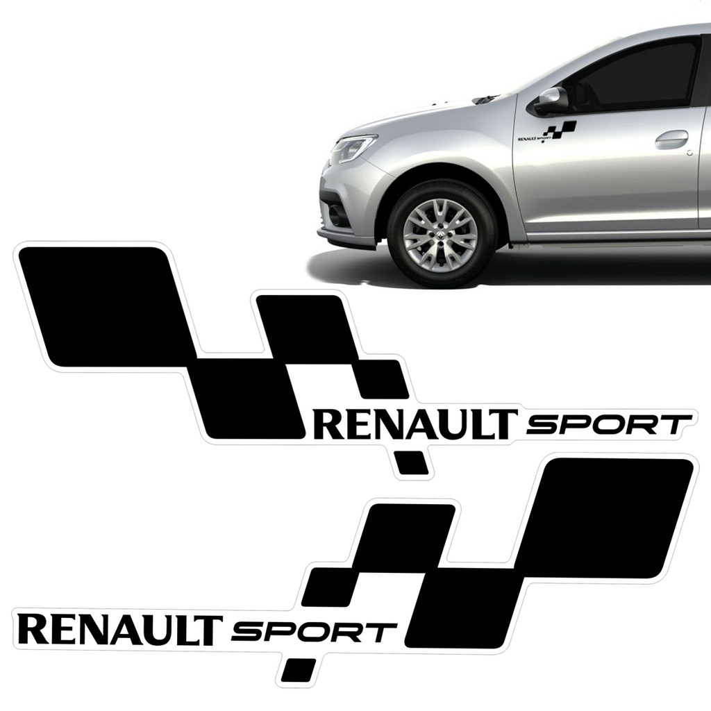 Par Adesivo Para Tuning Renault Sport Sandero Logan Duster - Spare Parts and Accessories for Vehicles