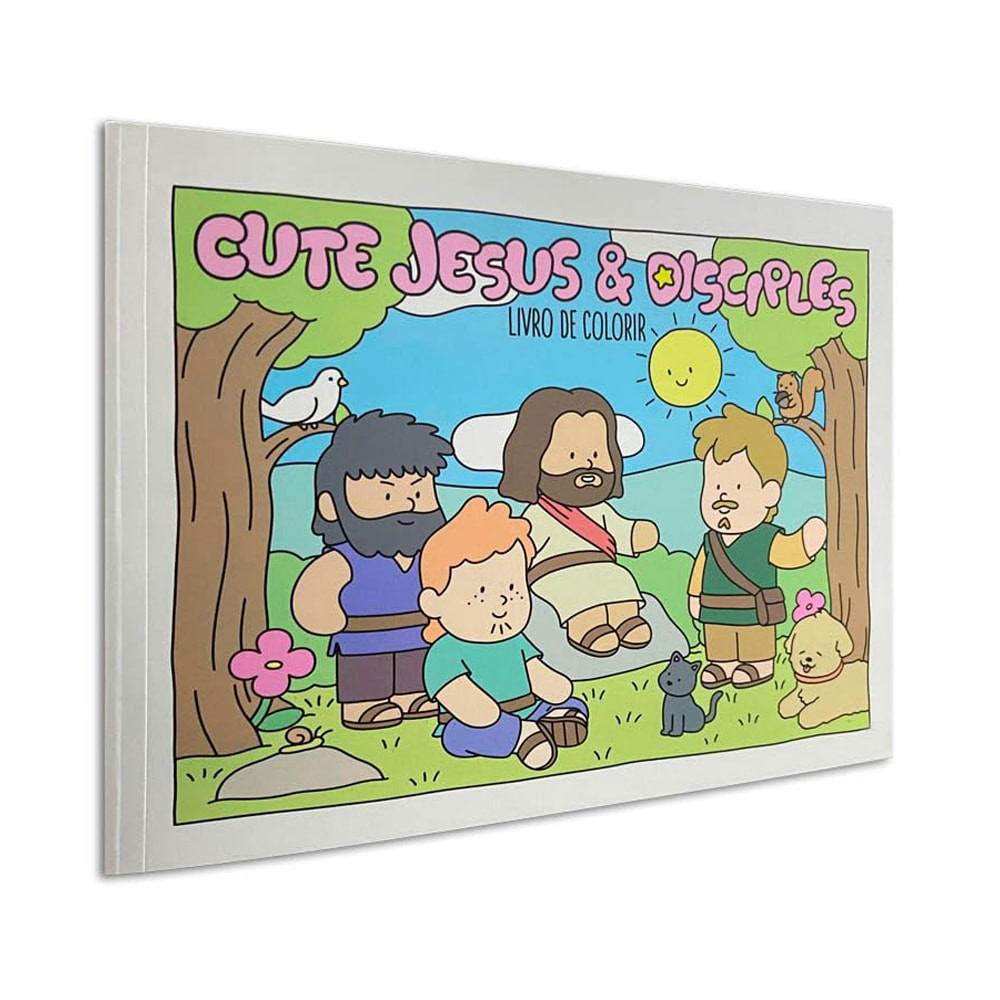 Livro Cute Jesus e Disciples | Livro de Colorir em Oferta na Shopee