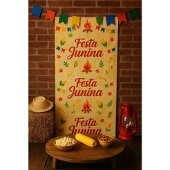 1~6 PAINEL CORTINA FESTA JUNINA 2 MT 6132-CG FESTA JUNINA (EX) (CHOCO)