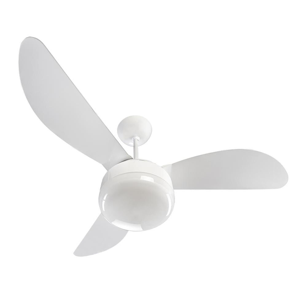 Detalhes do Ventilador de Teto 3 Pás Ventisol Fênix Globo com 3 Velocidades Branco 127V
