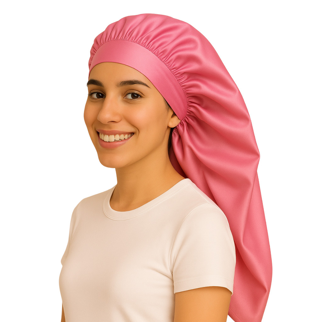 Touca para Dormir em Seda Toca de Cetim Longa para Cabelos Longos Tranças Box Braids em Oferta na Shopee