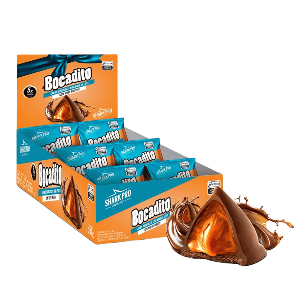 Bocadito Doce De Leite Display 6 Unidades Shark Pro
