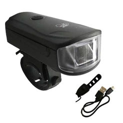 Farol LED BIKE 250 LUMENS USB C/ Buzina Controle 3 funções