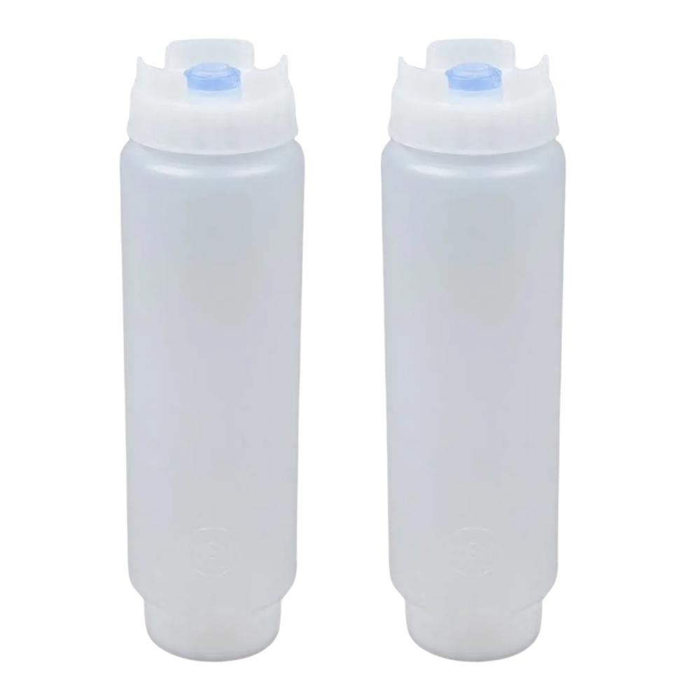 Bisnaga para Molho FIFO 473ml Valvula Azul Original 2 peças - Bisnaga Invertida para Molho