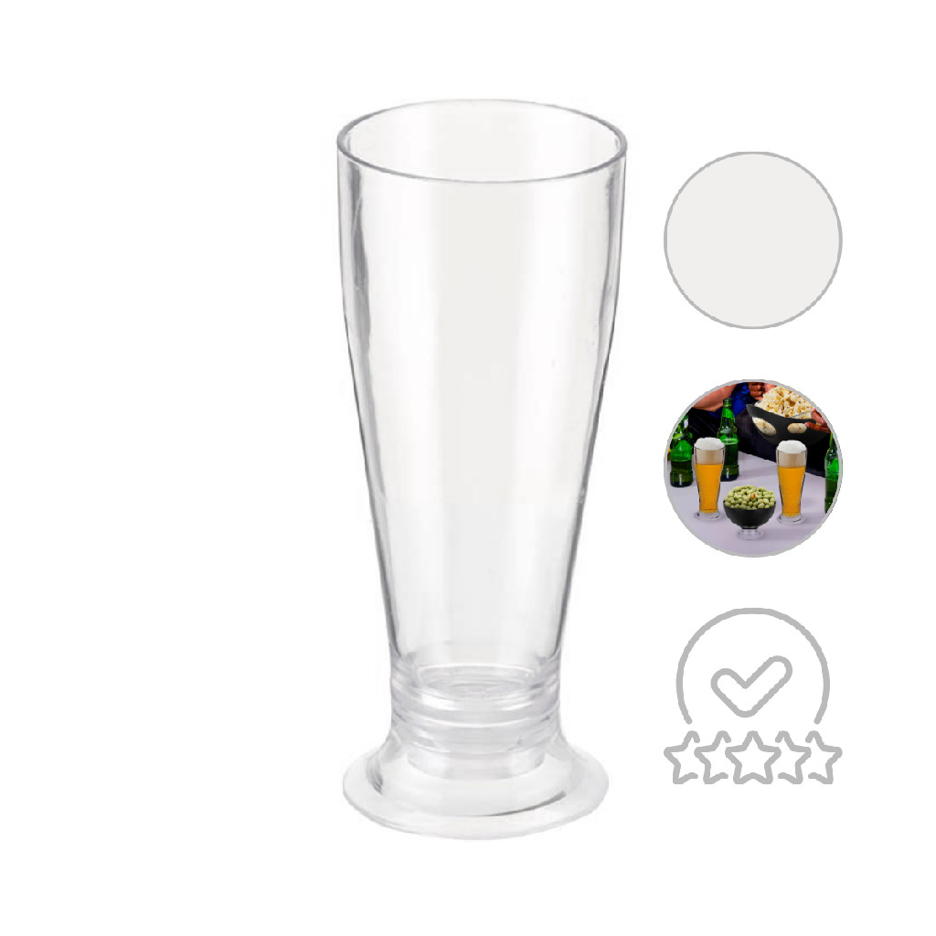 Taça Tulipa Chopp Acrilico Transparente Cristal Acrylic Line em Oferta na Shopee