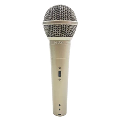 Microfone Dinâmico com Fio Champanhe LS-58 - Leson 2AM002302