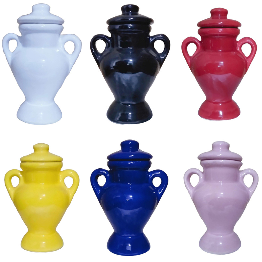 Quartinha Mini 11cm Com Asa Várias Cores Umbanda Candomblé em Oferta na Shopee